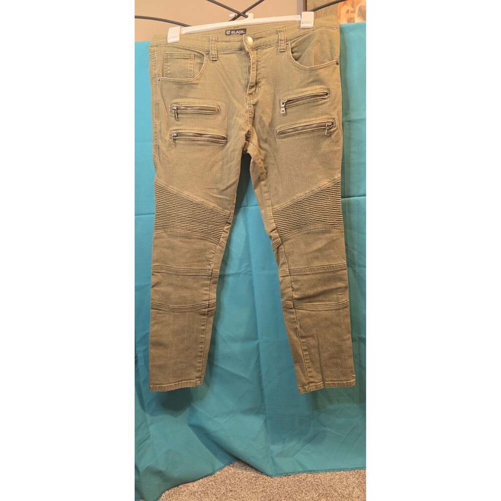 CJ Black Men’s Skinny Flex Jeans Army Green Size 34x30 Premium